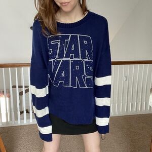 Women's Star Wars Crewneck Graphic Sweater ~ Size Large